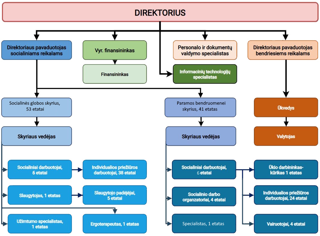 Organizacijos struktūros schema
