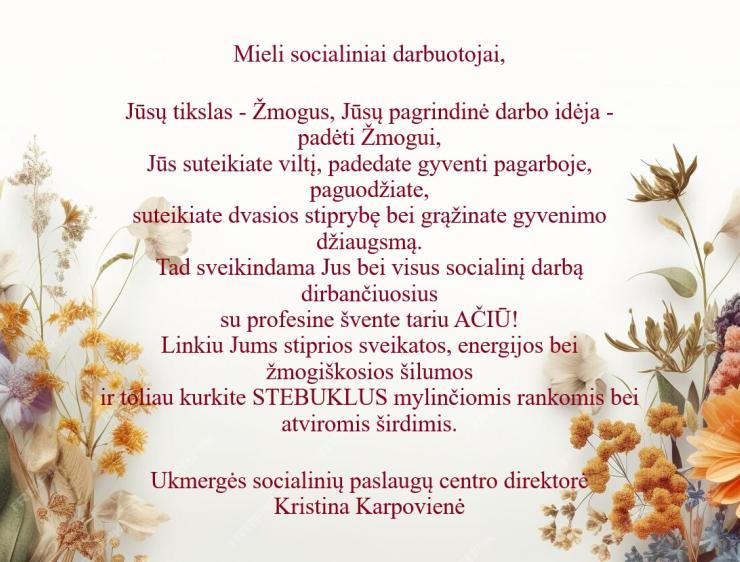 Su profesine švente!