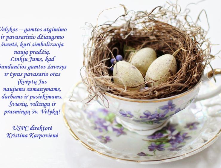 Sveikiname su Šv. Velykomis