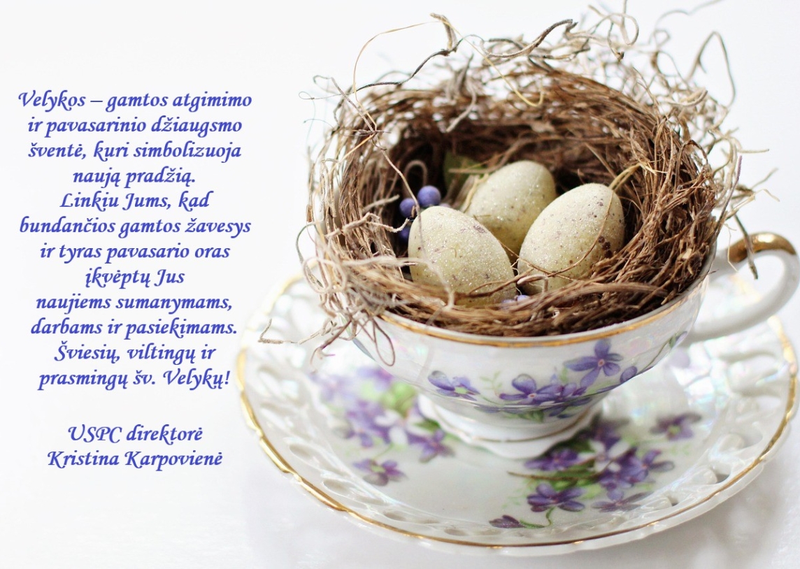 Sveikiname su Šv. Velykomis
